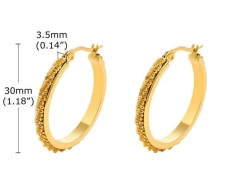 HY Wholesale Jewelry Earrings 316L Stainless Steel Earrings Jewelry-HY0067E0372