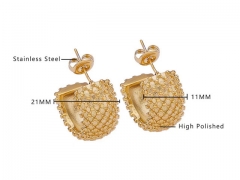 HY Wholesale Jewelry Earrings 316L Stainless Steel Earrings Jewelry-HY0076E0032