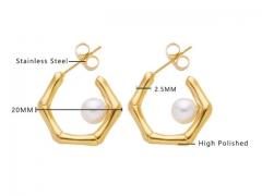 HY Wholesale Jewelry Earrings 316L Stainless Steel Earrings Jewelry-HY0076E0051