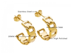 HY Wholesale Jewelry Earrings 316L Stainless Steel Earrings Jewelry-HY0076E0039