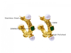 HY Wholesale Jewelry Earrings 316L Stainless Steel Earrings Jewelry-HY0076E0115