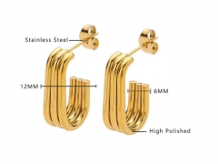 HY Wholesale Jewelry Earrings 316L Stainless Steel Earrings Jewelry-HY0076E0107