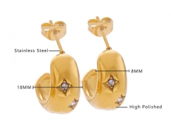 HY Wholesale Jewelry Earrings 316L Stainless Steel Earrings Jewelry-HY0076E0120