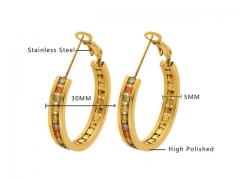 HY Wholesale Jewelry Earrings 316L Stainless Steel Earrings Jewelry-HY0076E0074