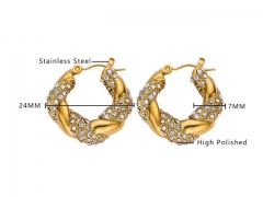 HY Wholesale Jewelry Earrings 316L Stainless Steel Earrings Jewelry-HY0076E0058