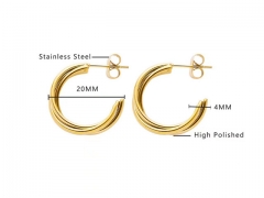 HY Wholesale Jewelry Earrings 316L Stainless Steel Earrings Jewelry-HY0076E0009