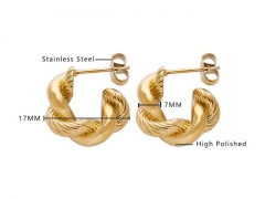 HY Wholesale Jewelry Earrings 316L Stainless Steel Earrings Jewelry-HY0076E0182