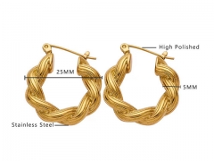 HY Wholesale Jewelry Earrings 316L Stainless Steel Earrings Jewelry-HY0076E0001