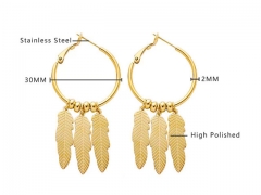 HY Wholesale Jewelry Earrings 316L Stainless Steel Earrings Jewelry-HY0076E0179