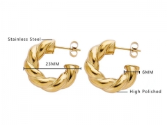 HY Wholesale Jewelry Earrings 316L Stainless Steel Earrings Jewelry-HY0076E0181