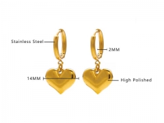 HY Wholesale Jewelry Earrings 316L Stainless Steel Earrings Jewelry-HY0076E0090