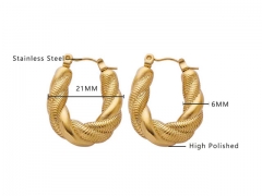 HY Wholesale Jewelry Earrings 316L Stainless Steel Earrings Jewelry-HY0076E0004