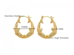 HY Wholesale Jewelry Earrings 316L Stainless Steel Earrings Jewelry-HY0076E0149