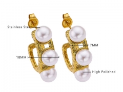 HY Wholesale Jewelry Earrings 316L Stainless Steel Earrings Jewelry-HY0076E0184