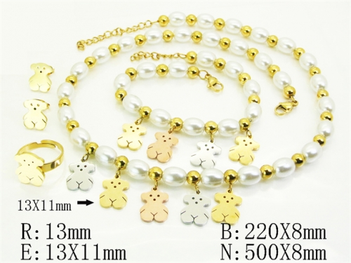 HY Wholesale Jewelry Set 316L Stainless Steel jewelry Set Fashion Jewelry-HY50S0686IOW