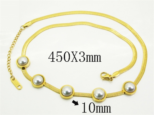 HY Wholesale Stainless Steel 316L Jewelry Popular Necklaces-HY09N1481DPL