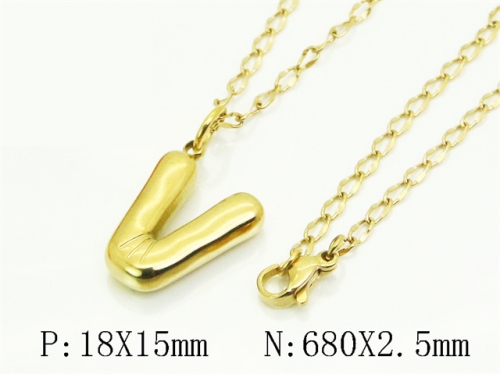 HY Wholesale Stainless Steel 316L Jewelry Popular Necklaces-HY32N0862VLL