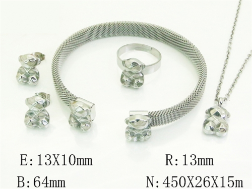 HY Wholesale Jewelry Set 316L Stainless Steel jewelry Set Fashion Jewelry-HY50S0698IMY