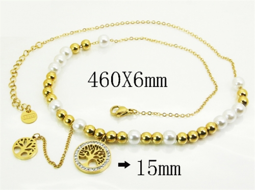 HY Wholesale Stainless Steel 316L Jewelry Popular Necklaces-HY32N0811HJA