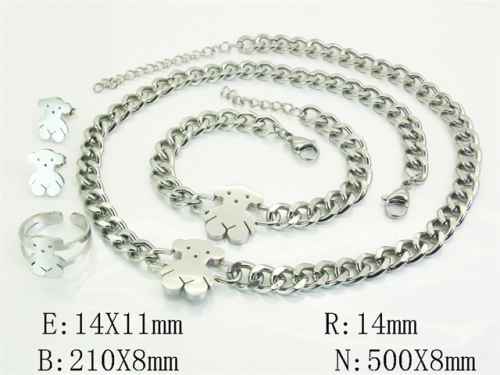 HY Wholesale Jewelry Set 316L Stainless Steel jewelry Set Fashion Jewelry-HY50S0695IMS