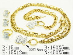 HY Wholesale Jewelry Set 316L Stainless Steel jewelry Set Fashion Jewelry-HY50S0678IOZ