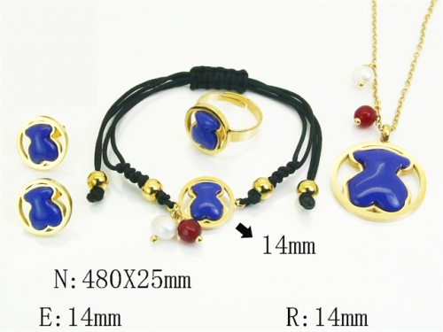 HY Wholesale Jewelry Set 316L Stainless Steel jewelry Set Fashion Jewelry-HY50S0703ILQ