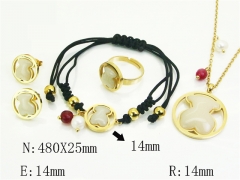 HY Wholesale Jewelry Set 316L Stainless Steel jewelry Set Fashion Jewelry-HY50S0701ILE