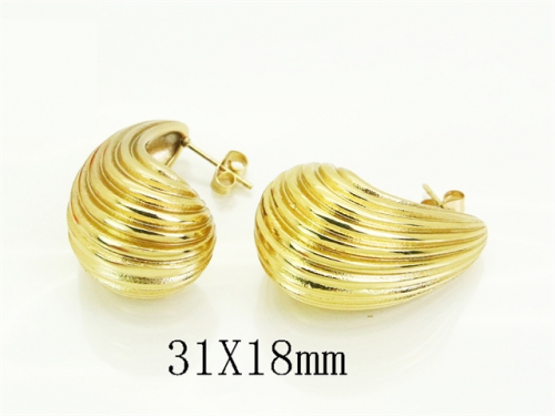 HY Wholesale Earrings 316L Stainless Steel Fashion Earrings Jewelry-HY09E0298SML