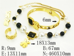 HY Wholesale Jewelry Set 316L Stainless Steel jewelry Set Fashion Jewelry-HY50S0670IOY