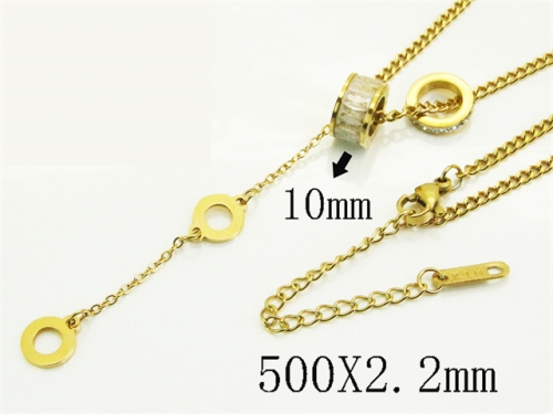 HY Wholesale Stainless Steel 316L Jewelry Popular Necklaces-HY09N1478HIF