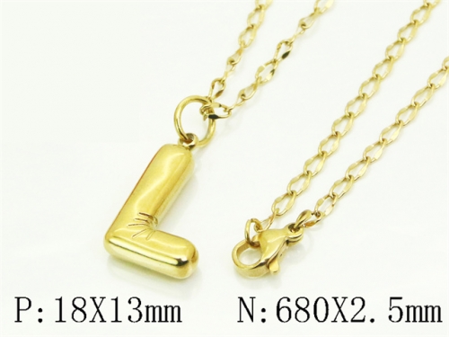 HY Wholesale Stainless Steel 316L Jewelry Popular Necklaces-HY32N0852CLL