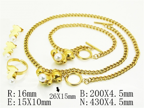 HY Wholesale Jewelry Set 316L Stainless Steel jewelry Set Fashion Jewelry-HY50S0672IOC