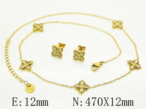 HY Wholesale Jewelry Set 316L Stainless Steel jewelry Set Fashion Jewelry-HY32S0207HLD