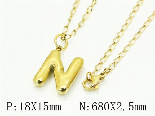 HY Wholesale Stainless Steel 316L Jewelry Popular Necklaces-HY32N0854BLL