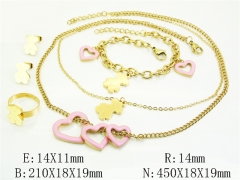 HY Wholesale Jewelry Set 316L Stainless Steel jewelry Set Fashion Jewelry-HY50S0710ILG