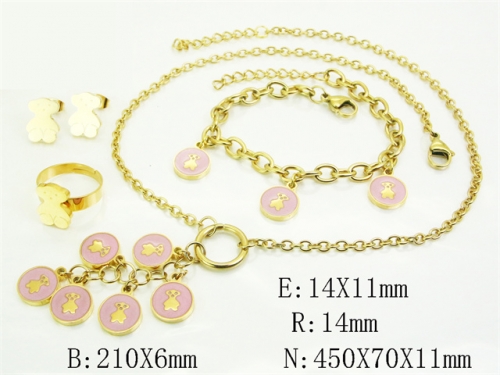 HY Wholesale Jewelry Set 316L Stainless Steel jewelry Set Fashion Jewelry-HY50S0708ILC