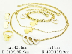 HY Wholesale Jewelry Set 316L Stainless Steel jewelry Set Fashion Jewelry-HY50S0712ILX