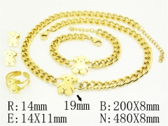 HY Wholesale Jewelry Set 316L Stainless Steel jewelry Set Fashion Jewelry-HY50S0674IOD