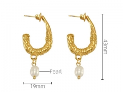 HY Wholesale Jewelry Earrings 316L Stainless Steel Earrings Jewelry-HY0082E0601