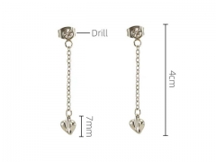 HY Wholesale Jewelry Earrings 316L Stainless Steel Earrings Jewelry-HY0082E0445