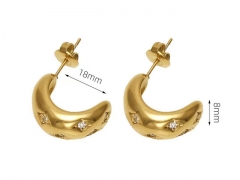 HY Wholesale Jewelry Earrings 316L Stainless Steel Earrings Jewelry-HY0082E0354