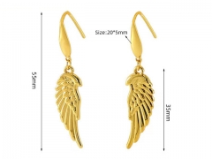 HY Wholesale Jewelry Earrings 316L Stainless Steel Earrings Jewelry-HY0082E0575