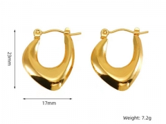 HY Wholesale Jewelry Earrings 316L Stainless Steel Earrings Jewelry-HY0082E0005