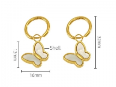 HY Wholesale Jewelry Earrings 316L Stainless Steel Earrings Jewelry-HY0082E0447