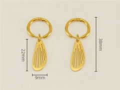 HY Wholesale Jewelry Earrings 316L Stainless Steel Earrings Jewelry-HY0082E0605