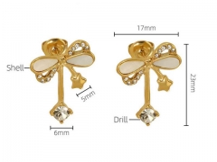 HY Wholesale Jewelry Earrings 316L Stainless Steel Earrings Jewelry-HY0082E0501