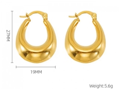 HY Wholesale Jewelry Earrings 316L Stainless Steel Earrings Jewelry-HY0082E0013