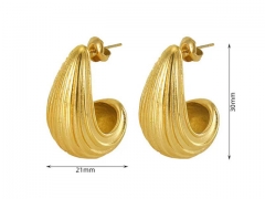 HY Wholesale Jewelry Earrings 316L Stainless Steel Earrings Jewelry-HY0082E0225