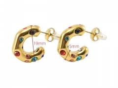 HY Wholesale Jewelry Earrings 316L Stainless Steel Earrings Jewelry-HY0082E0263