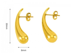 HY Wholesale Jewelry Earrings 316L Stainless Steel Earrings Jewelry-HY0082E0322